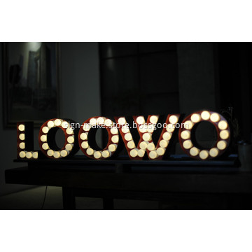 3D Alphabet Letters Lighted Marquee Letters